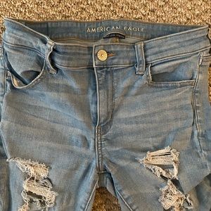 aeo blue jeans